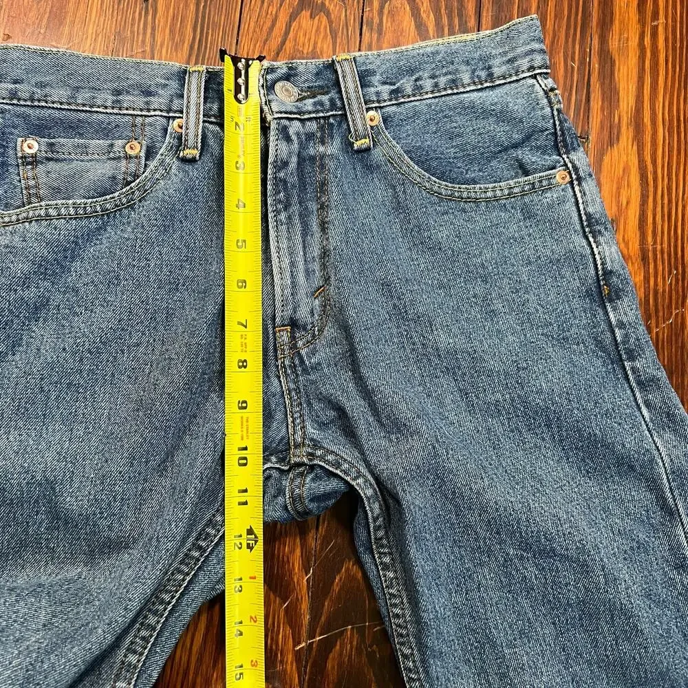 Levi's 29x32 505 Straight Leg Jeans Blue Denim Classic